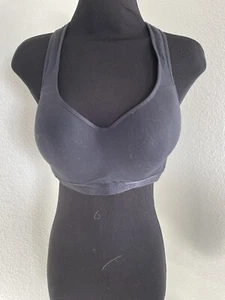 Under Armour Grey Racerback Sports Bra Heatgear High Intensity No Size 36D? - Picture 1 of 4