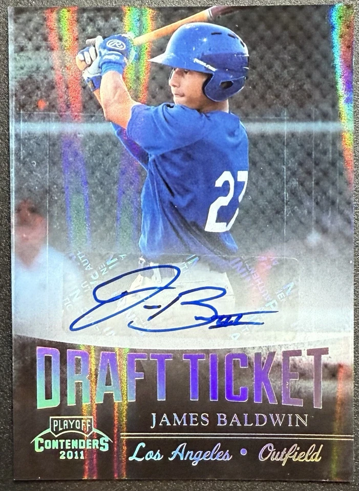 2011 Playoff Contenders Draft Ticket Auto #DT58 James Baldwin  - Image 1 of 2