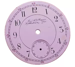 VINTAGE 18er ROCKFORD TASCHENUHR ZIFFERBLATT JOHN D MAYERS LITTLESTOWN PA PENNSYLVANIA - Bild 1 von 5