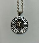 Celtic Wolf 1.1" Medallion 18" Cable Chain Necklace Gift Boxed GOT NEW