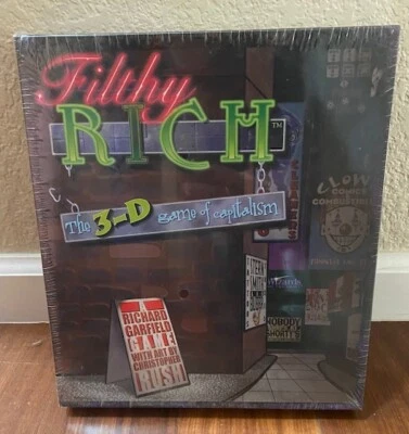 SEALED Rare Filthy Rich 3-D Game of Capitalism Wizards of The Coast 1998 - READ* - Image 1 of 2