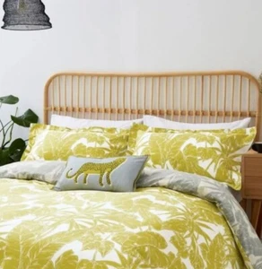 Scion Living Parlour Palm Double Duvet Set Two Oxford Pillowcases Reversible - Picture 1 of 3