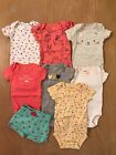 Carter's Infant Girls Spring & Summer Clothing Lot of 8 Size Newborn