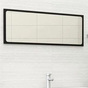 Mirror Black Bathroom Wall Mounted 39.4 Inch Stylish Engineered Wood Decor - Picture 1 of 5