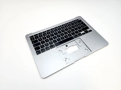 MacBook Air 13" A2337 Palmrest Top Case Keyboard Cover 2020 M1 UK Space Grey - Image 1 of 4