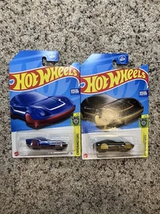 Lotto di 2 ~ Hot Wheels Coupè Clip Experimotors Nero e Blu - Foto 1 di 1