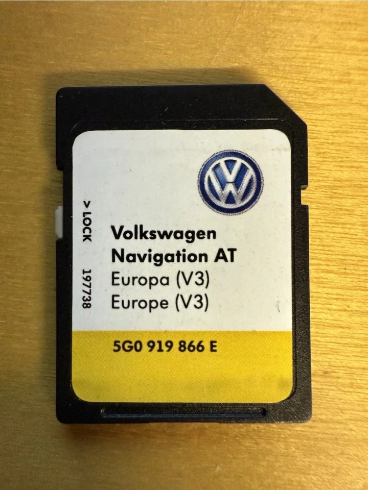 VW SD Navigation Card 5G0 919 866E – Genuine, Plug & Play - Image 1 of 1