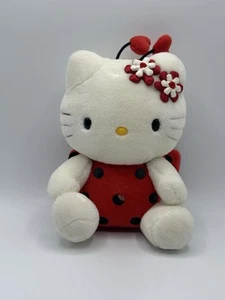 Sanrio Vintage 2000 Hello Kitty Ladybug Kitty Plush Toy 27cm 10.6" German RARE!! - Picture 1 of 14