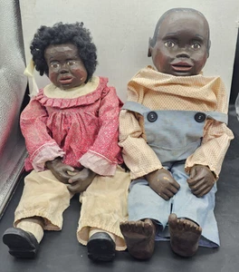Maynard Arnett Country Store Artist Handmade Dolls Joshua & Liza Jane Numbered - Picture 1 of 12