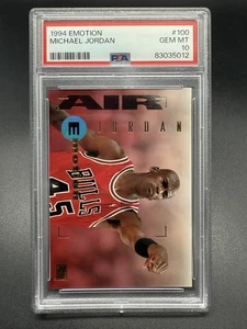 1994-95 Skybox Emotion #100 Michael Jordan PSA 10 Chicago Bulls HOF - Bild 1 von 2
