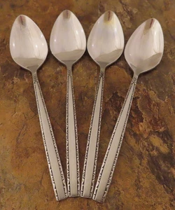 Oneida Via Roma Set of 4 Teaspoons Spoons Community Stainless Flatware Lot K - Picture 1 of 4