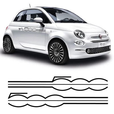 calcomanías laterales Linea500 Fiat 500 Foto 1 de 2