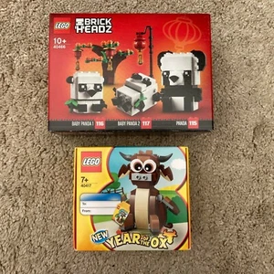 LEGO ~ BrickHeadz Panda / Baby Panda 1 / Baby Panda 2 + 40417 ~ New & Sealed - Picture 1 of 6