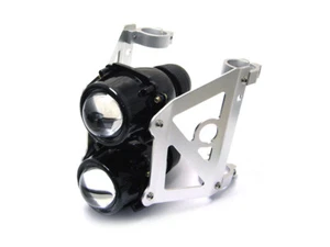 Motorbike Headlight Streetfighter Projector Dual Stacked for 32/33mm Forks Set - Picture 1 of 12