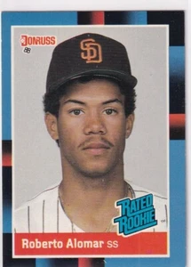 1988 DONRUSS ROBERTO ALOMAR RC ROOKIE CARD #34 NM-MINT OC - Picture 1 of 1