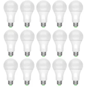 15 Pack A19 LED Light Bulbs 15W Equivalent 100W Replacement Daylight 6500K E26 - Picture 1 of 11