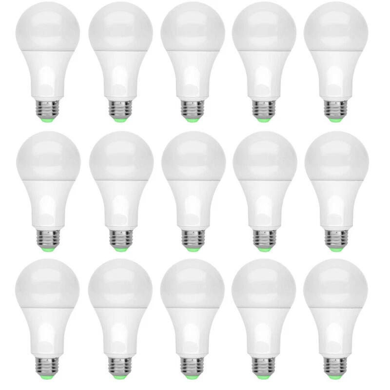 15 Pack A19 LED Light Bulbs 15W Equivalent 100W Replacement Daylight 6500K E26 - Image 1 of 4