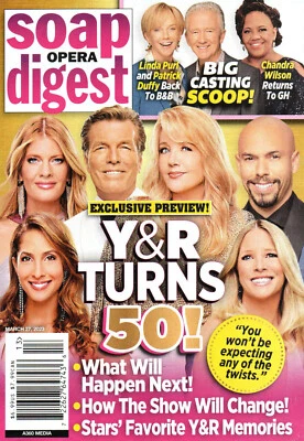 SOAP OPERA DIGEST Magazine March 27 2023 Young & the Restless Turns 50 - Image 1 of 3