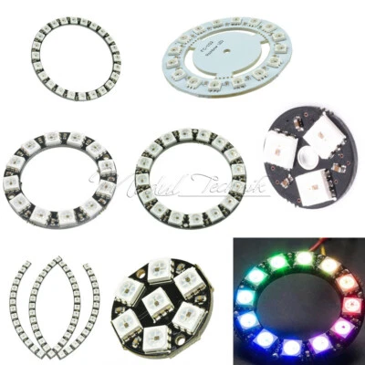 3Bit 7 Bit 12 Bit 16 Bit 24 Bit 60 Bit 5050 RGB WS2812 LED Lamp Panel Module - Bild 1 von 4
