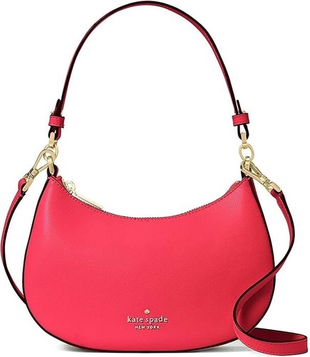 Borsa a tracolla Kate Spade Staci Saffiano mezza luna gelato all'anguria scuro