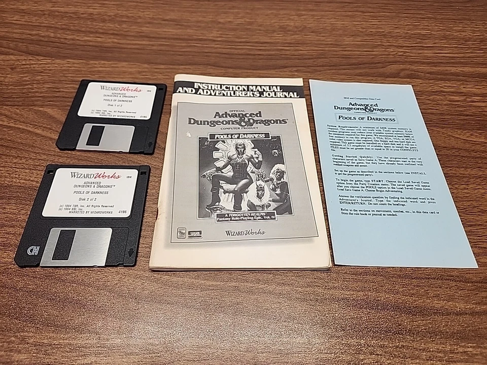 Advanced Dungeons & Dragons: Pools of Darkness ~ PC Game 1994 ~ DnD ~ Vintage - Image 1 of 4