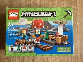 LEGO 21129 Minecraft Mushroom Island 247 Piece Building Kit RETIRED Set Complete