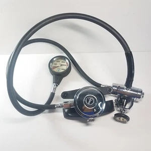 Regulador de buceo vintage Calypso 3 Aqua Lung US Divers con medidor de exhibición - Imagen 1 de 17