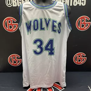 Isiah JR Rider Unsigned Minnesota Timberwolves White Picture jersey - Picture 1 of 2