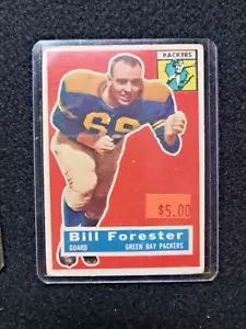 1956 Topps Football Card #79 BILL FORESTER Packers articolo 1 bella ottime condizioni - Foto 1 di 3