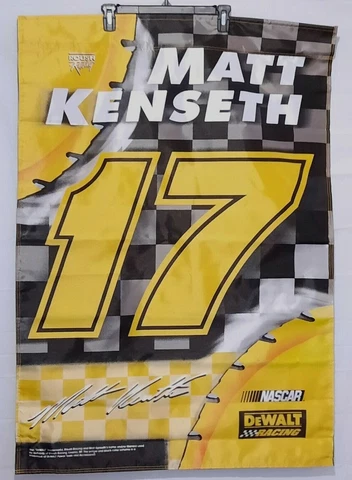 Matt Kenseth Nascar #17 Dewalt Racing Flag 29"x42" Vertical 2 Sided Banner Cover