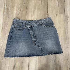 Women’s SHEIN Mod Denim Skirt Size 29 Asymmetrical Blue - Picture 1 of 7