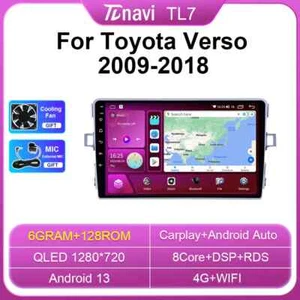 For Toyota Verso 2009-2018 CarPlay Car Stereo Radio Multimedia Player GPS Screen - Picture 1 of 32