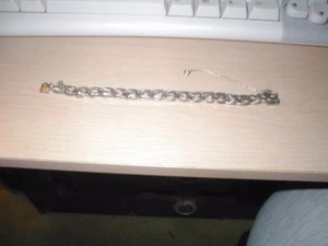 Sterling Silber 7-1/4" robustes Armband perfekt zum Aufhängen Ihrer Charms mit Sicherheit - Bild 1 von 1