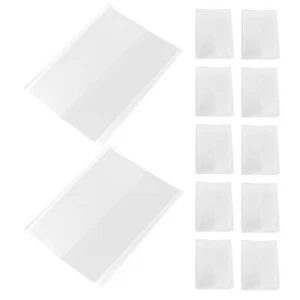32 Pcs Transparent Book Jackets Textbook Protective Cover Student Clear Wraps - Imagen 1 de 12