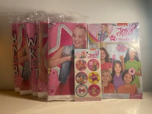 JoJo Siwa birthday party bundle NEW/sealed photo props stickers tablecloths - Picture 1 of 7