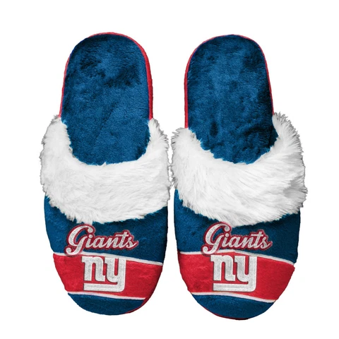 New York Giants Women's Stripe Logo SLIDE SLIPPERS New FREE U.S.A. SHIPPING Cover