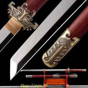 Espada funcional lista para la batalla S7 acero afilado chino tang dinastía sable 唐刀 DAO - Imagen 1 de 10