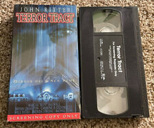 TERROR TRACT VHS HORROR OOP JOHN RITTER BRYAN CRANSTON IN SHRINK! RARE SCREENER!