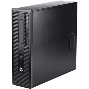 HP Desktop Computer i5 SFF 8GB RAM 500GB HD Windows 10 PC Wi-Fi DVD/RW - Picture 1 of 5