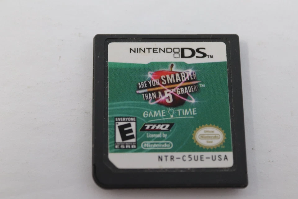 Are You Smarter Than a 5th Grader Game Time Nintendo DS Game Cartridge Tested - Image 1 of 2