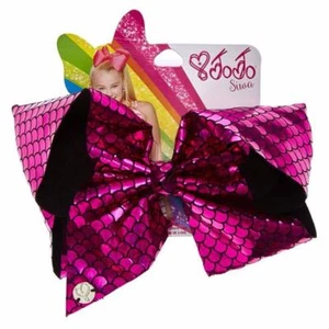JoJo Siwa Holographic Pink Mermaid Large Signature Hair Bow NWT Dance, Pageant - Picture 1 of 2
