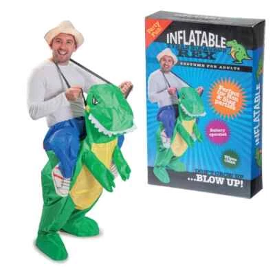 Dinosaur Inflatable Costume T-Rex Fun Dress Up Battery Adults Carnival Holloween - Image 1 of 4