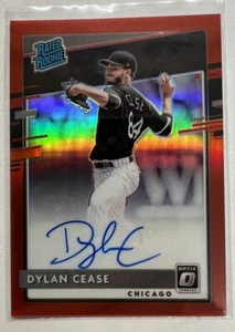 2020 Ottica Dylan Cease Rated Rookie Rosso Prizm Auto #d 35/50 - Foto 1 di 2