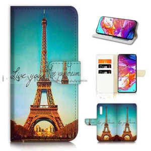 ( For Telstra Essential Pro ) Flip Case Cover AJ40679 Eiffel Tower Paris - Picture 1 of 3