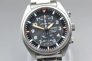 [Casi COMO NUEVO] SEIKO Cronógrafo 7T94-0BL0 SNN235 Cuarzo Para hombres De Japón #3279 - Imagen 1 de 10