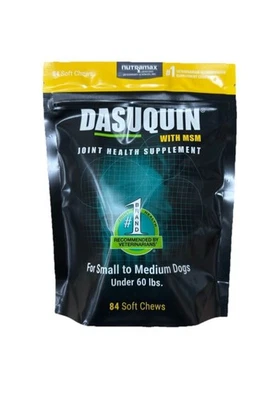 Dasuquin MSM Joint Health Supplement Soft Chews For Dogs 84ct Exp 01/2027 - Image 1 of 4