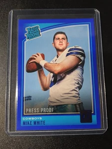 Mike White - Donruss Football 2018 - Cowboys - Rated Rookie - Press Proof Blue - Bild 1 von 3