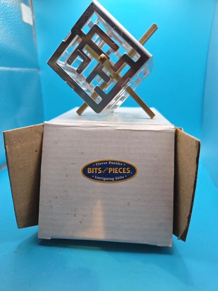 OSKAR'S лабиринт винтажный головоломка лабиринт хорошее состояние металла - Изображение 1 из 4