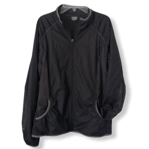 Xersion Black Mesh Athleisure Athletic Running Jacket Womens Size Medium - Picture 1 of 4
