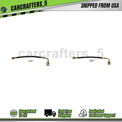 2 Rear Brake Hydraulic Hose  For 2005 2006 2007 2008 Pontiac Grand Prix 5.3L - Image 1 of 4